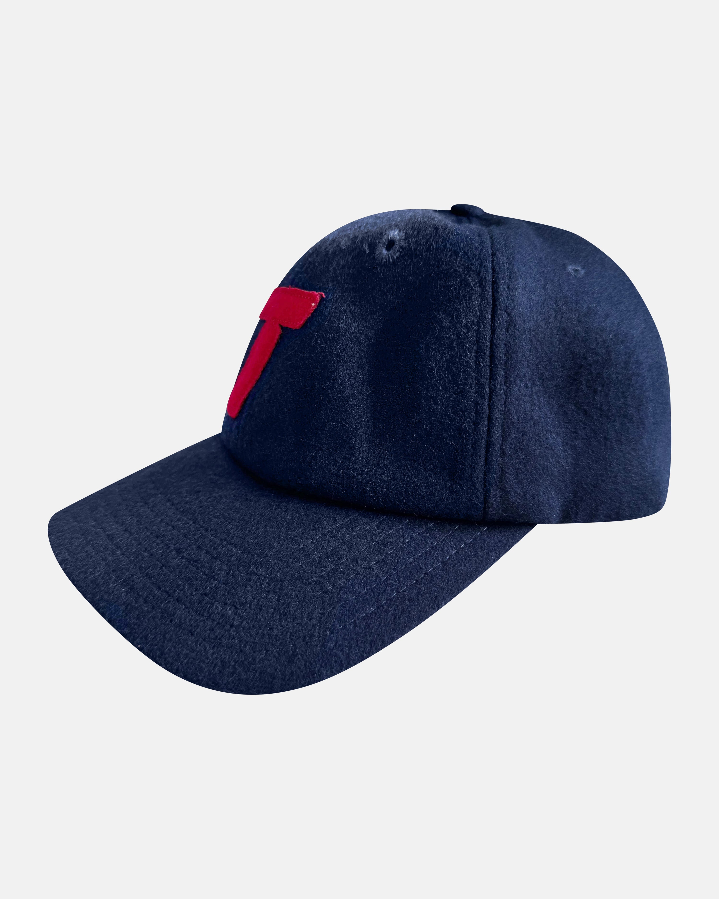 T Logo Felt 6 Panel Hat